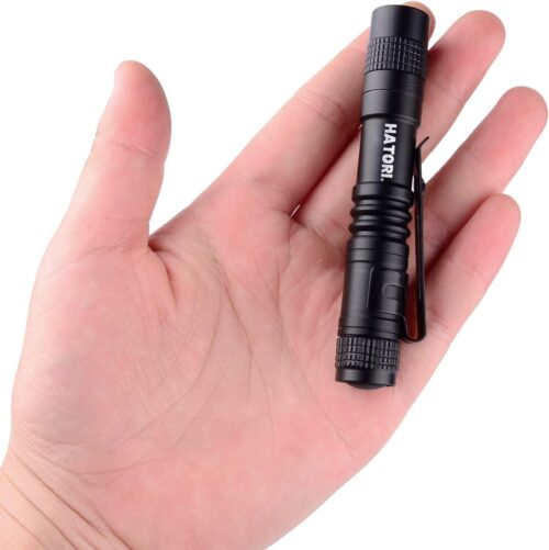 LED Mini Flashlight, Bright Small Handheld Pocket Flashlights Tactical High Lumens Pen Light for Camping, Outdoor, Emergency, 1 Pack(3.55Inch)