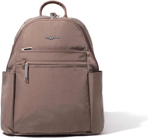 Securtex® Anti-theft Vacation Travel Backpack 10×13″ Slash-Resistant Nylon Daypack w/RFID, Portobello