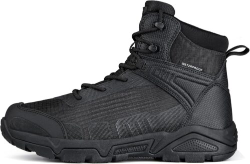 FREE SOLDIER Men’s Waterproof Hiking Boots Mens Lightweight Outdoor Mid Trekking Climbing Boots for Men