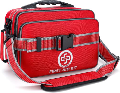 Professional 500 Piece Emergency First Aid Kit for Home, Car, Travel, Camping, Truck, Hiking, Sports, Office, Vehicle & Outdoor Emergencies – Emergency Medical Kit, Large First Aid Kit Survival