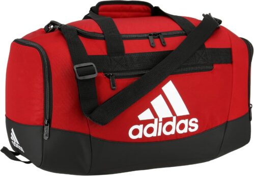 adidas Unisex Defender 4.0 Gym Duffel Bag for Men and Women, Team Power Red, Small (38L)