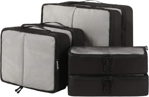 BAGAIL 6 Set Packing Cubes,Travel Luggage Packing Organizers