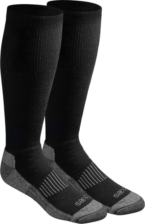 Dickies Men’s Light Compression Comfort Over-The-Calf Socks, Available in M-XXL (2, 4 Pairs), Large