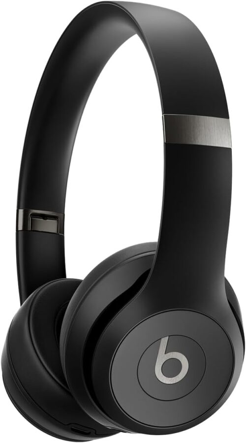 Beats Solo 4 – Wireless Bluetooth On-Ear Headphones, Apple & Android Compatible, Up to 50 Hours of Battery Life – Matte Black